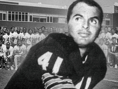 Chicago Bears Honor Brian Piccolo by all Bears players wearing his # 41 Jersey