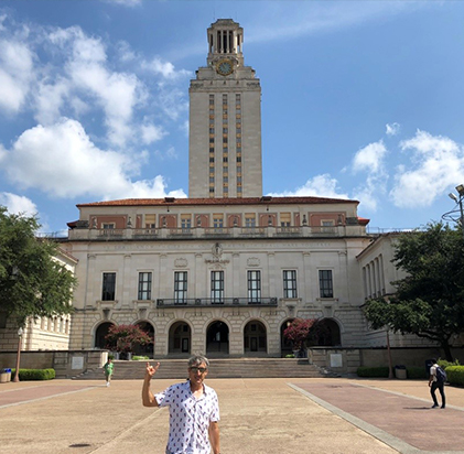 Clock tower at UT Austin