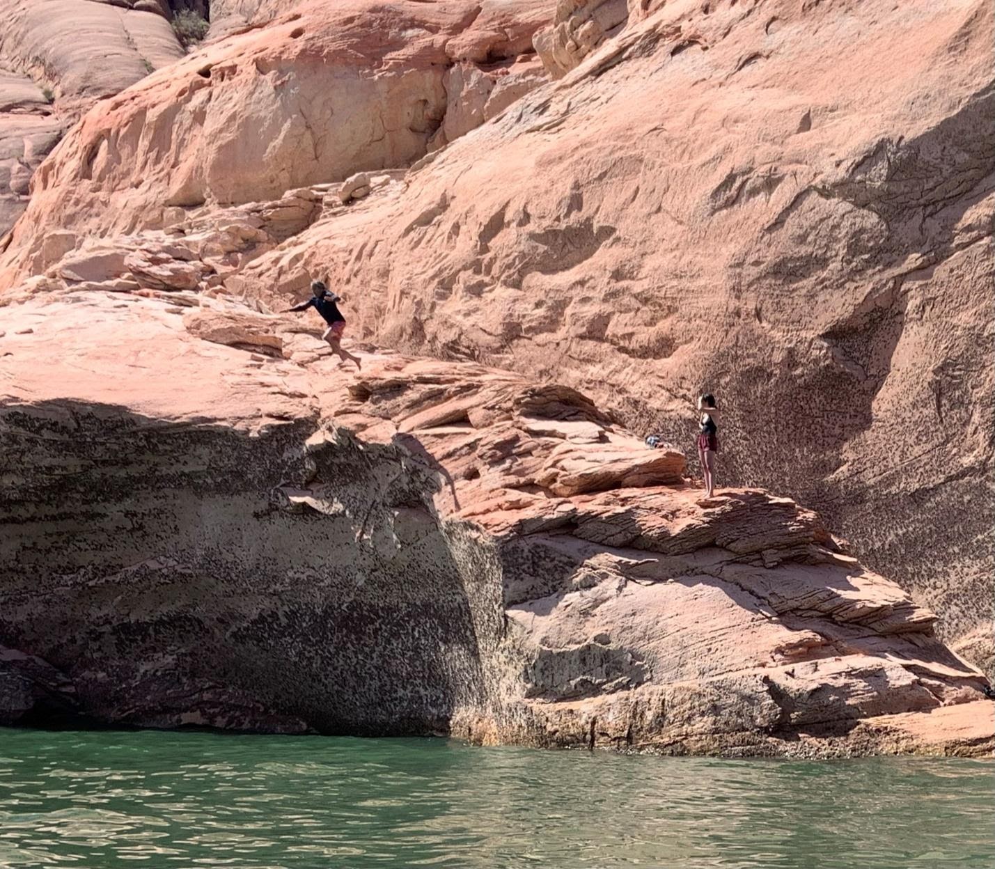 Cliff jumping