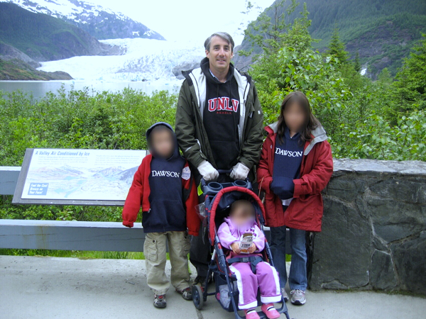 The Mendenhall Glacier near Juneau, Alaska